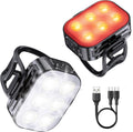 Inlustro LED Fietslamp Set - Voorlicht / Achterlicht - Fietslampjes Rood en Wit - Fietslicht Koplamp - Waterdicht / USB Oplaadbaar - afbeelding 1