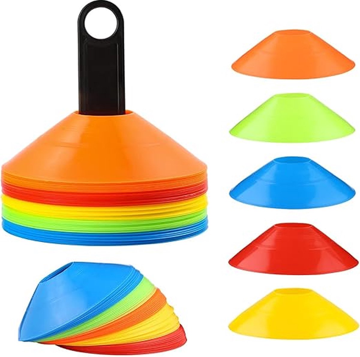 Trainingshoedjes / Pionnen - 50 stuks met Opbergtas - afbeelding 1