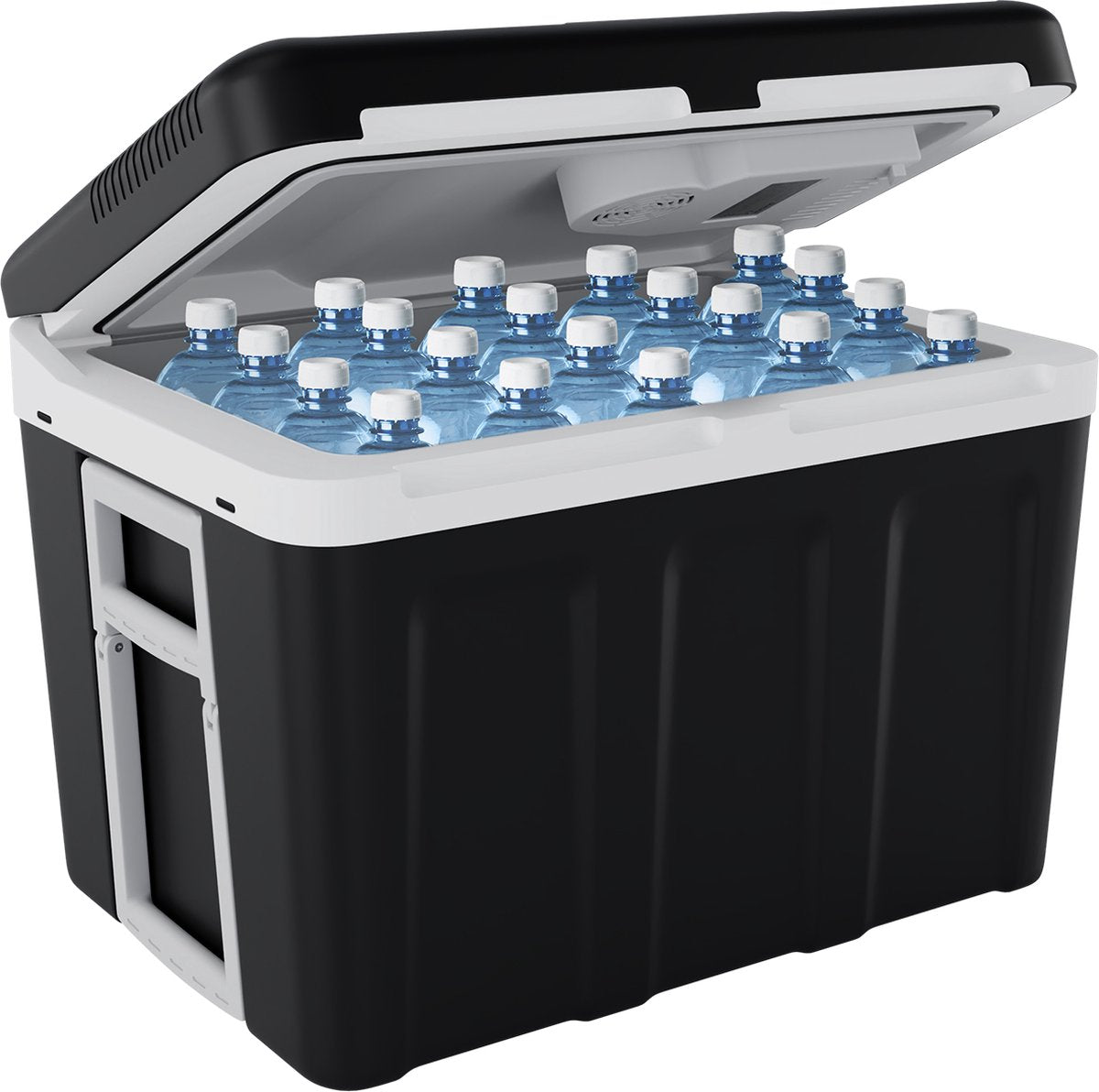 Auronic Koelbox Elektrisch 12V en 230 volt - 40L - Auto - Camping Koelkast - Koelen en Verwarmen - Frigobox - Zwart - afbeelding 1