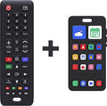 Broemba Baby Afstandsbediening + Baby Telefoon - 100% Siliconen Educatief Speelgoed - afbeelding 1