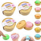 Jeppies® Squishy Dumpling – Stressbal Fidget Toy – Glitter Kleuren – Blind Box – 1 stuk - Kans op Golden Secret - afbeelding 4