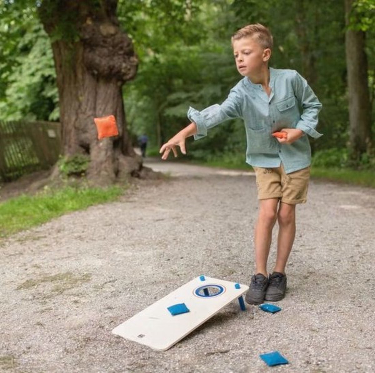 BS Toys Cornhole Spel - Bean Bag Game - Buitenspeelgoed vanaf 8 Jaar - Pittenzak Werpspel Speelgoed Set - Spelletjes voor kinderen - Buiten speelgoed - Buitenspel - Buiten Spellen - Tuin Speelgoed - Cadeau kind - afbeelding 5