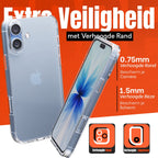 Hoesje - geschikt voor iPhone 17 - Transparant - shock proof - afbeelding 3