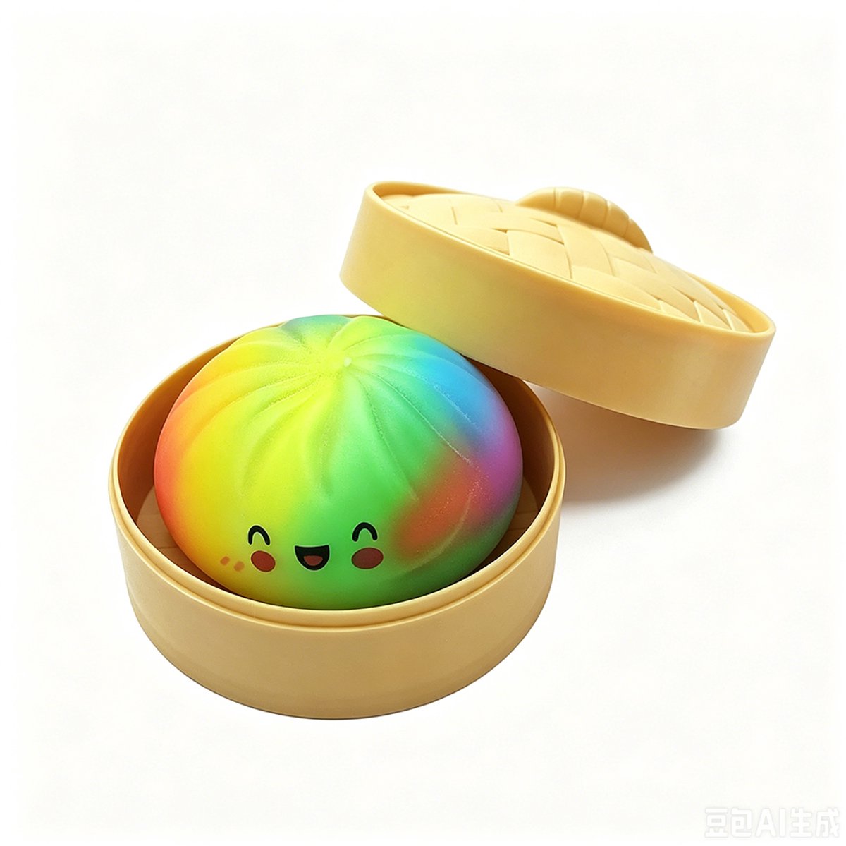Jeppies® Squishy Dumpling - Squishy - Stressbal - Fidget Toy - 1 Stuk - Rainbow - afbeelding 3