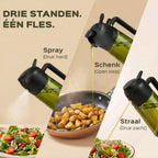 UNBOX Olijfolie Sprayer - Olie Sprayer - Olijfolie Fles met Spray en Schenkfunctie - Glazen Olie Dispenser - afbeelding 2