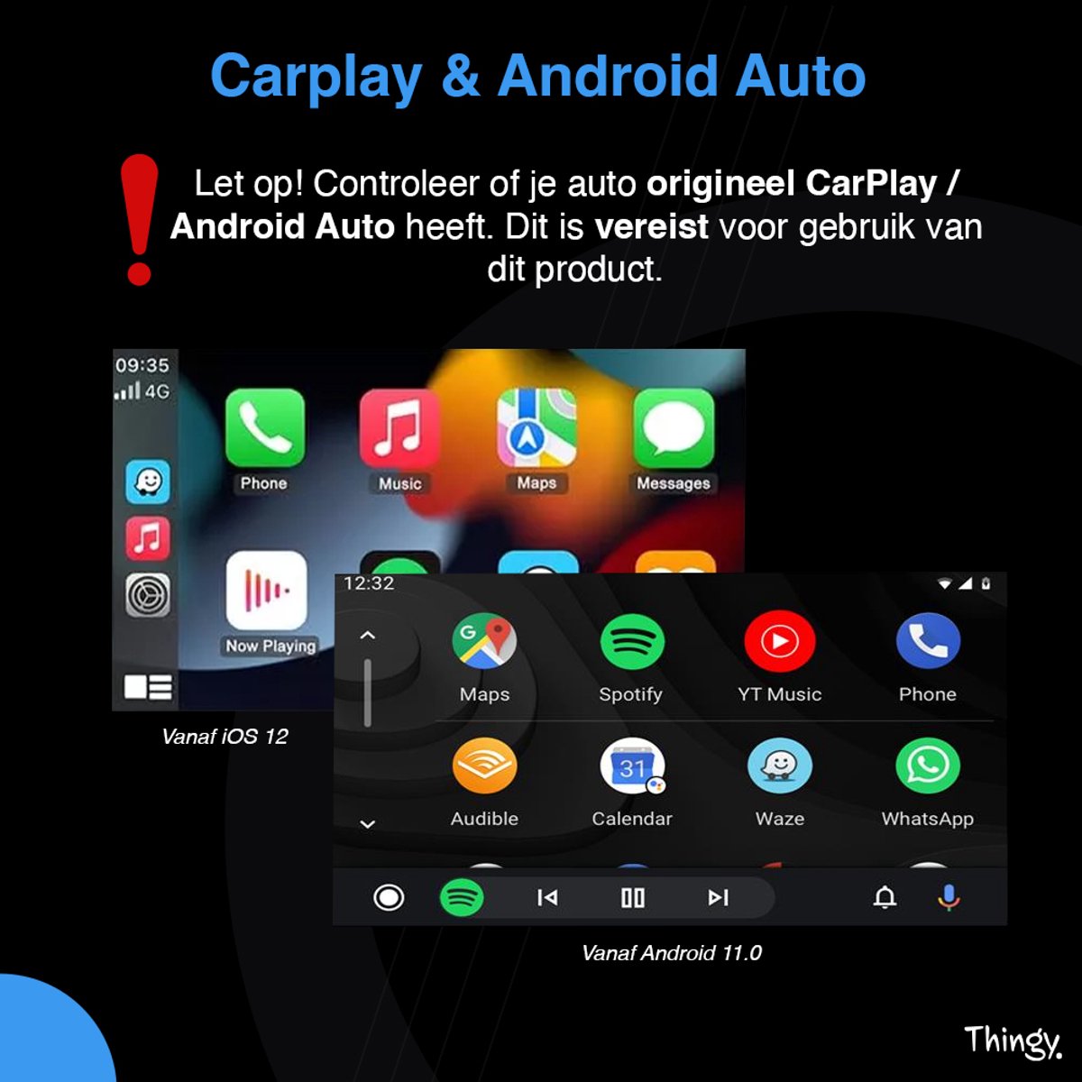 Premium 2-in-1 Carplay Dongle - Draadloos Carplay & Android Auto - Android Auto Dongle - Extra Klein Model - Snelle & Stabiele Connectie - afbeelding 4