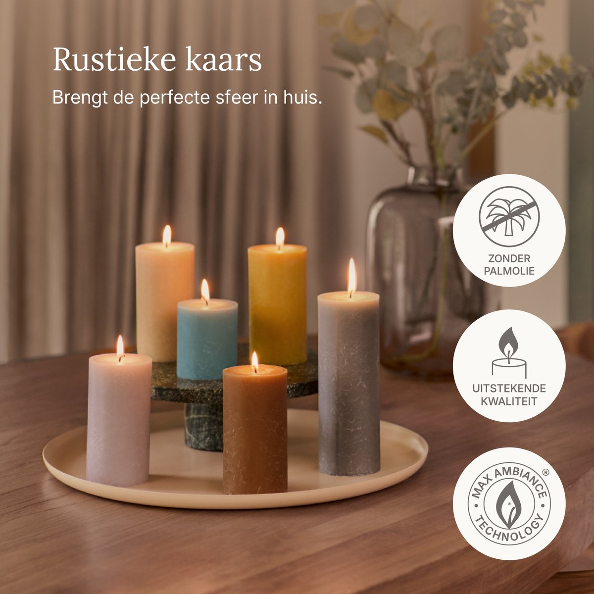 Bolsius - Rustieke Kaarsen Set - afbeelding 3