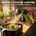 UNBOX Olijfolie Sprayer - Olie Sprayer - Olijfolie Fles met Spray en Schenkfunctie - Glazen Olie Dispenser - afbeelding 3