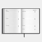 Hobbit - Schoolagenda 2026-2027 - A5 (14 x 20,5 cm) - 1 week op 2 pagina's - Harde Kaft - Zwart - afbeelding 3