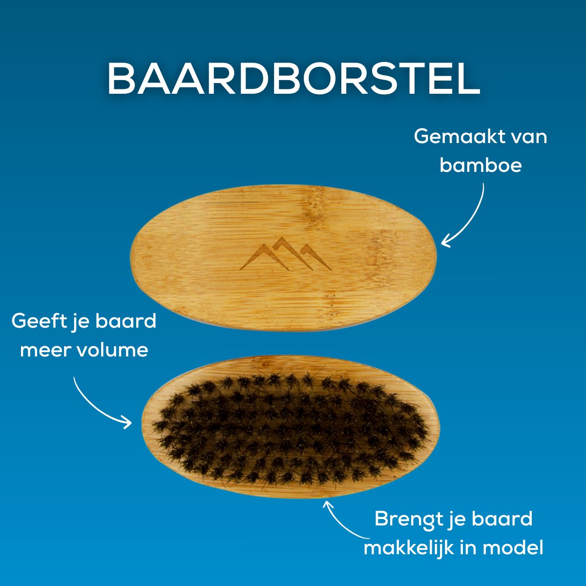 Rossberck Baardverzorgingsset - Kam, Borstel & Schaartje - afbeelding 2