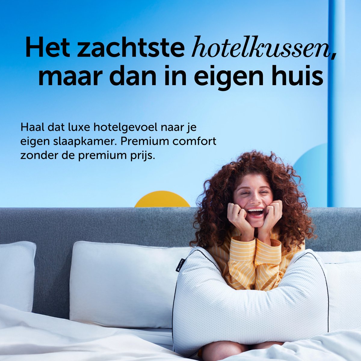 Cloudpillo Hoofdkussen - Recharge - 50x70 cm - Ultiem Comfort - Hotelkwaliteit en Ondersteunend - Perfect voor rug- & buikslapers - Hypoallergeen - Premium Kwaliteit - afbeelding 4