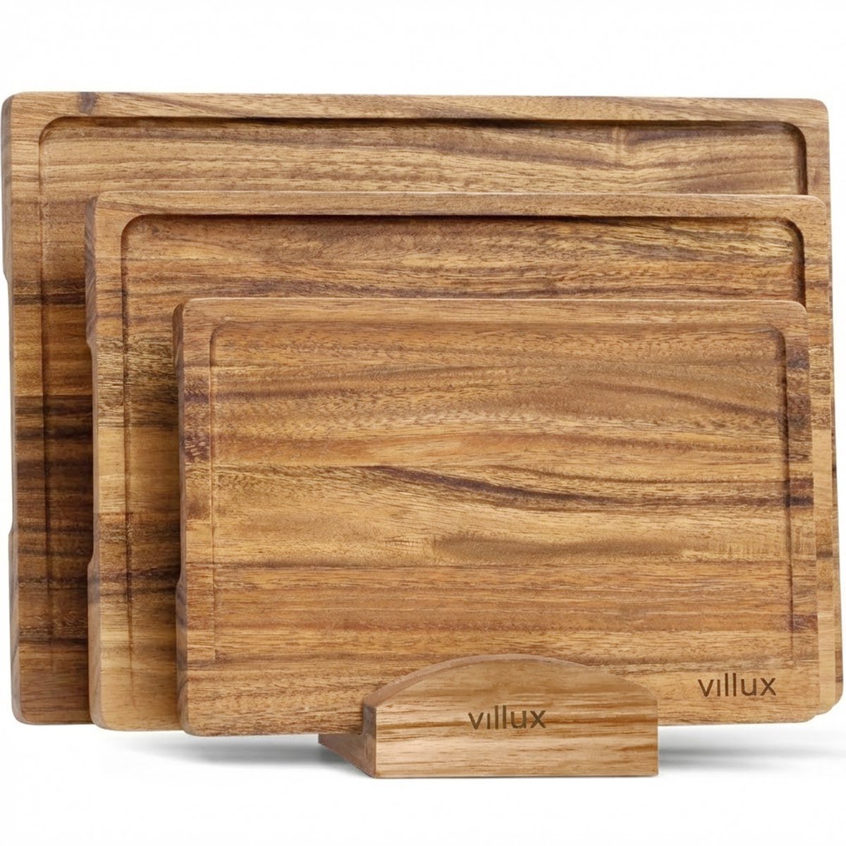 Villux Snijplank - 3 Stuks - Snijplankenset Met Houder - afbeelding 1
