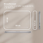 Selencia Teddy Laptop Sleeve - Laptop Hoes geschikt voor 13 / 13.3 / 13.6 / 14 / 14.2 inch - Sand - afbeelding 2