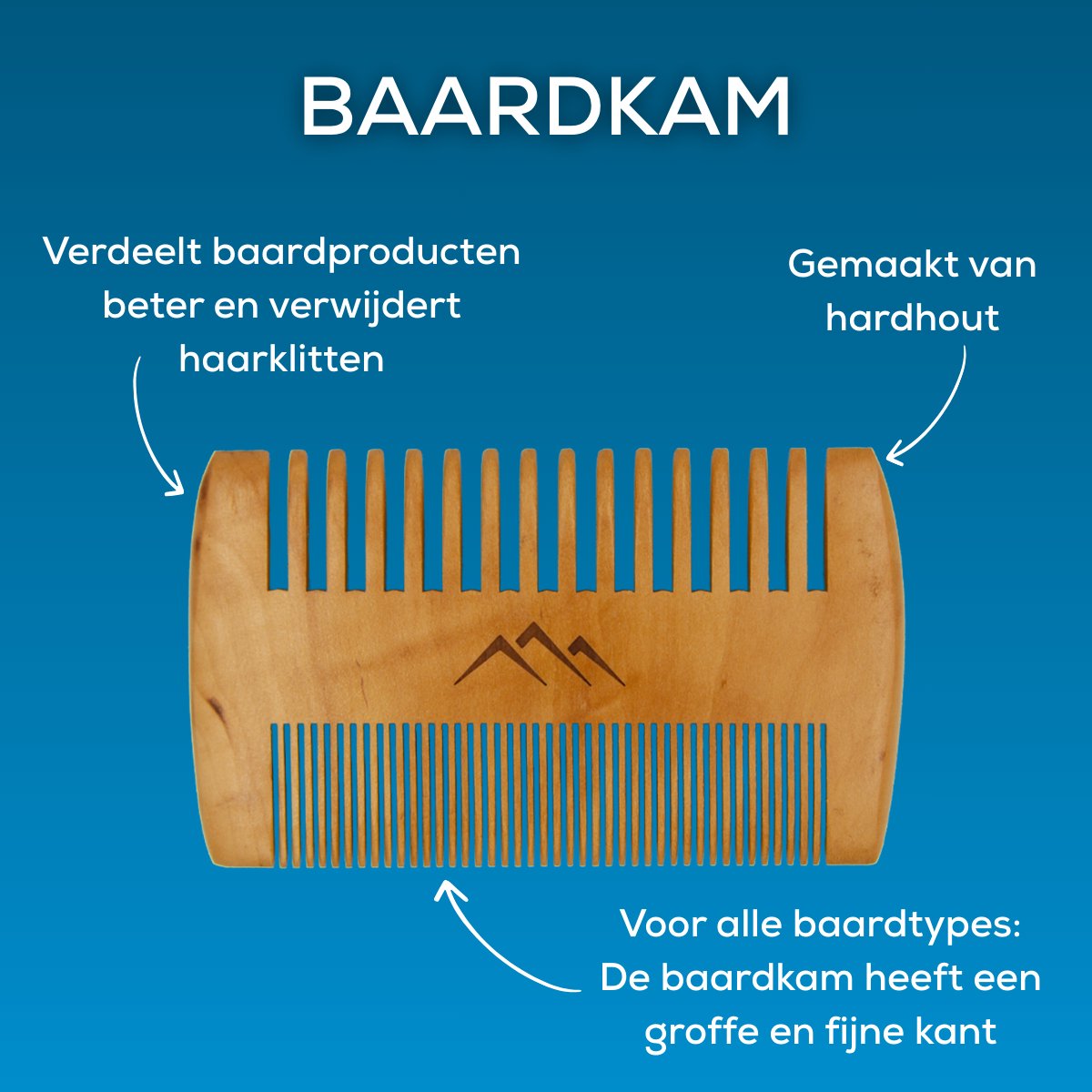 Rossberck Baardverzorgingsset - Kam, Borstel & Schaartje - afbeelding 4