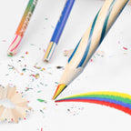 Partizzle 30x Regenboog Kleurpotloden Set - Potlood Uitdeelcadeautjes - Sinterklaas / Back To School Cadeau - Grabbelton Knutselen Traktatie Cadeautjes - Creatief Leren Tekenen & Kleuren - Voor Kinderen en Peuters / Volwassenen - afbeelding 4