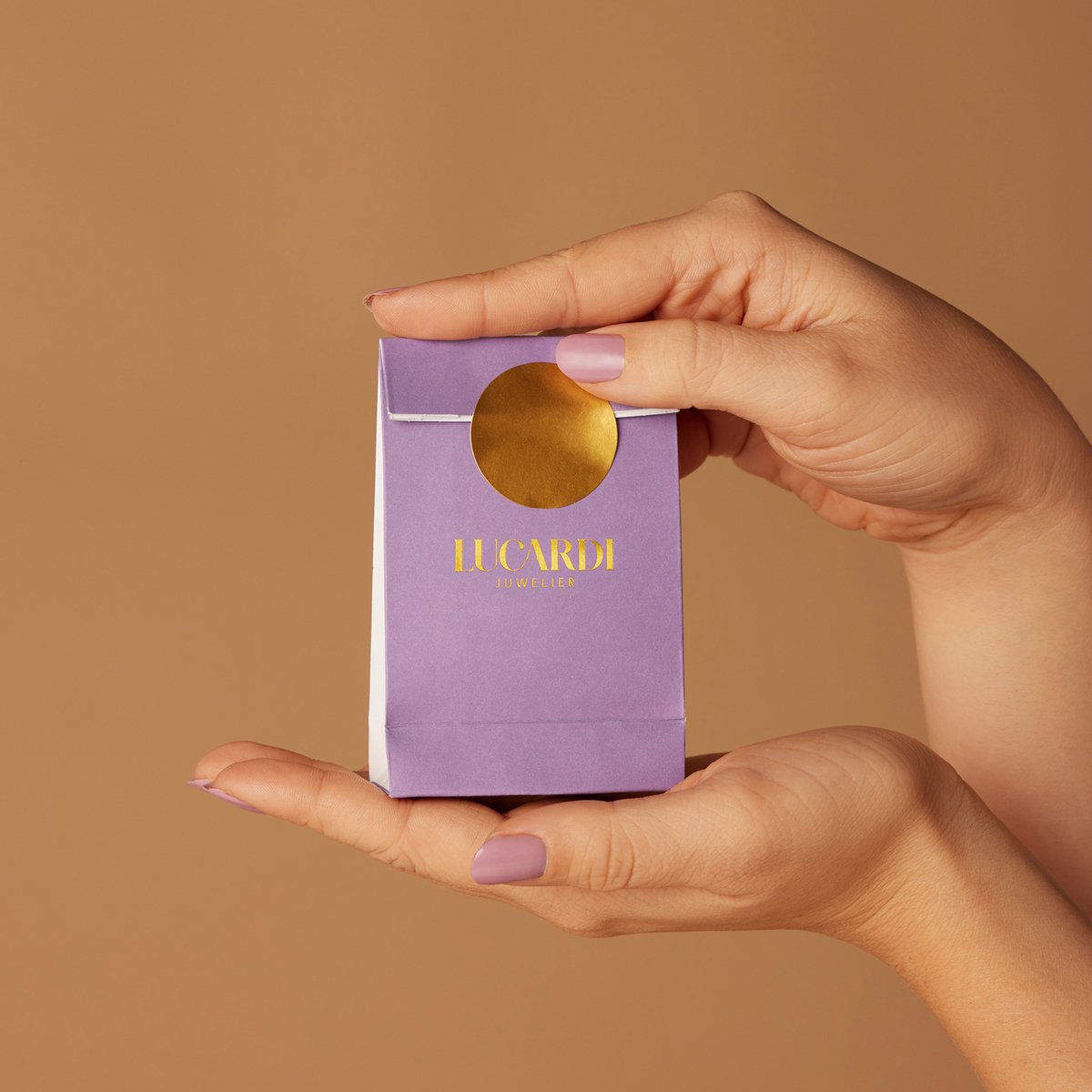 Lucardi Dames Goldplated oorbellen Zuria - Oorbellen - Cadeau - Staal - Goudkleurig - afbeelding 5
