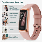 FITAGE Stappenteller - Activity Tracker - Stappenteller Horloge - Smartwatch - Dames en Heren - Roze - afbeelding 3