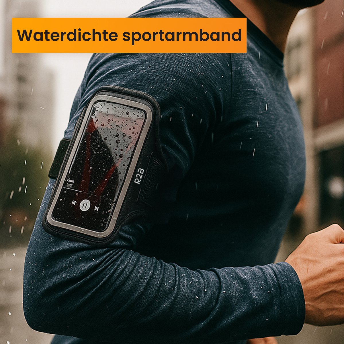 R2B Hardloop Telefoonhouder t/m 7 inch - Waterdicht - Reflecterend - Sportband - afbeelding 2