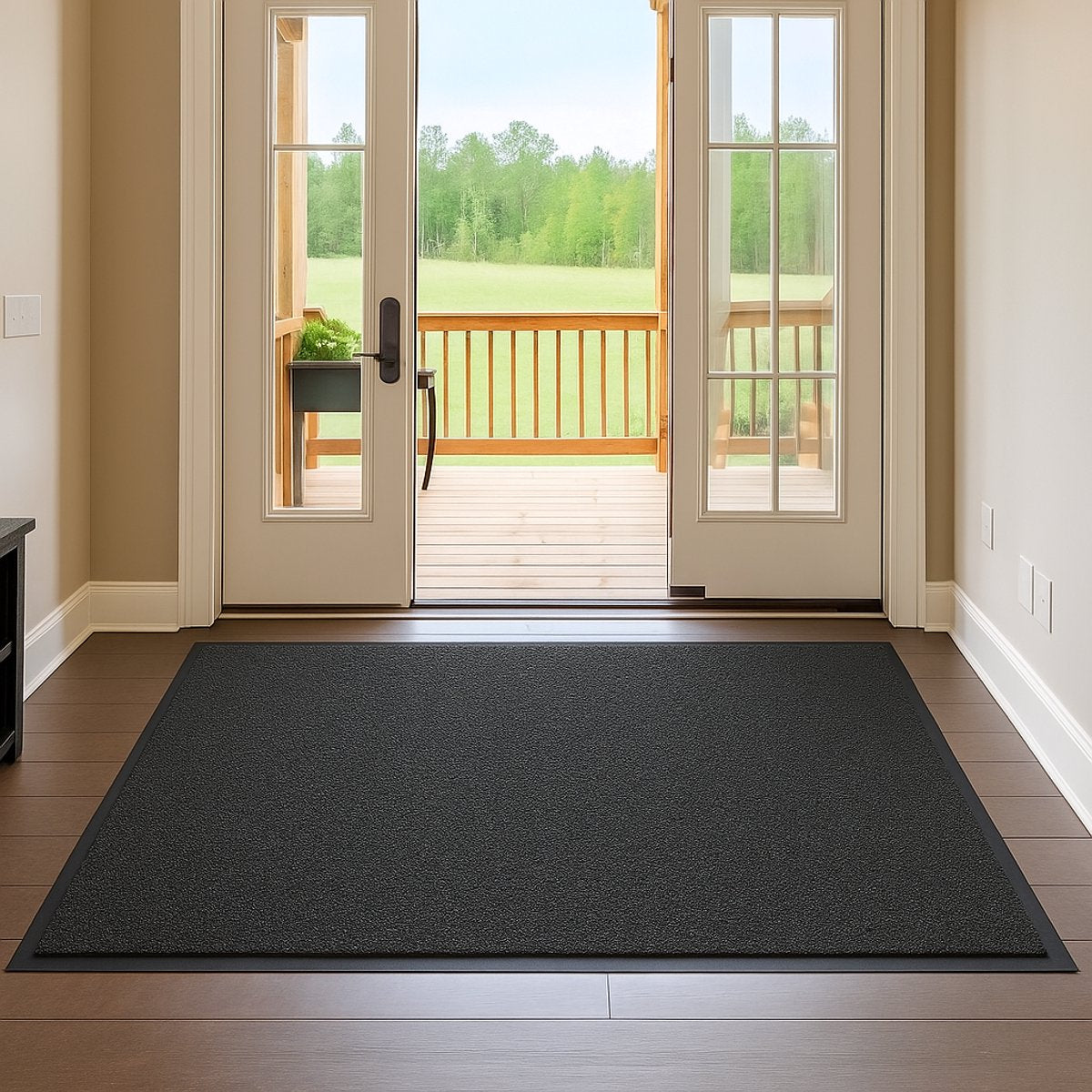 Schoonloopmat | XXXL | Droogloopmat voor binnen | 90x150 Antraciet | Anti slip deurmat - afbeelding 3
