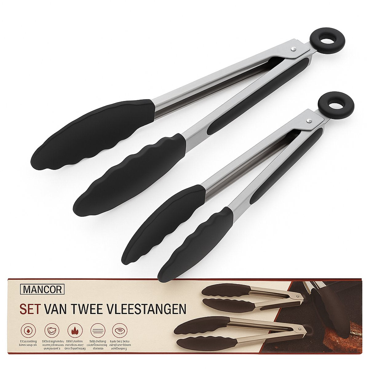 Mancor BBQ- en Keukentang - Set van 2 - afbeelding 1