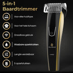 Wellshave 5 in 1 Baardtrimmer Mannen Pro - Trimmer Baard en Lichaam - afbeelding 2