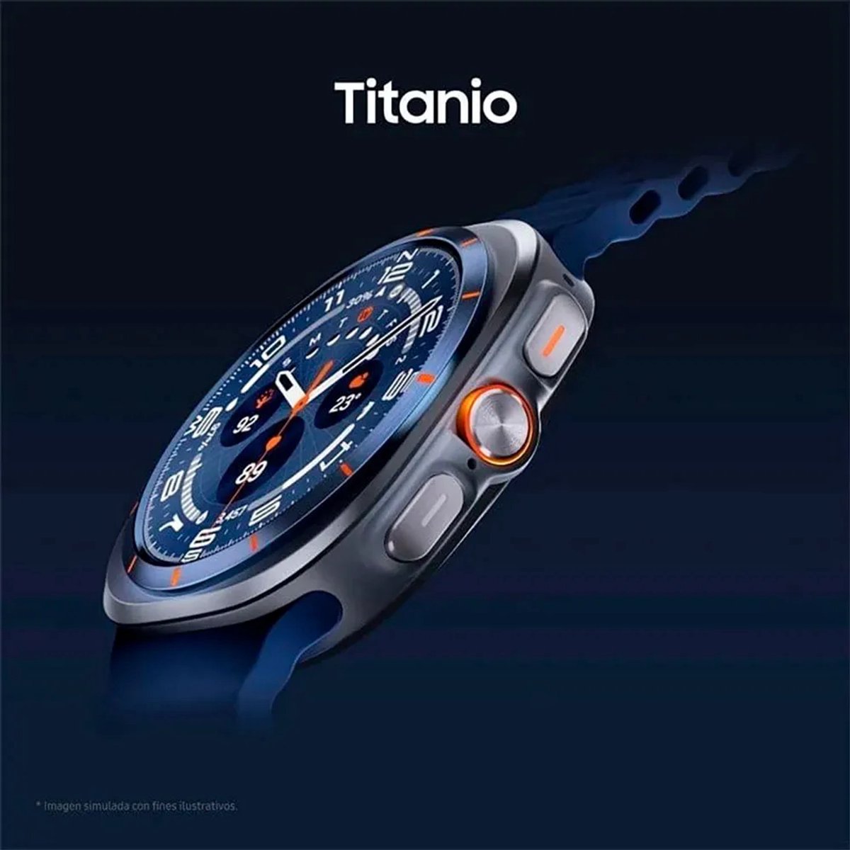 Samsung Galaxy Watch Ultra (2025) - smartwatch - 47mm - LTE - Titanium Blue - afbeelding 4