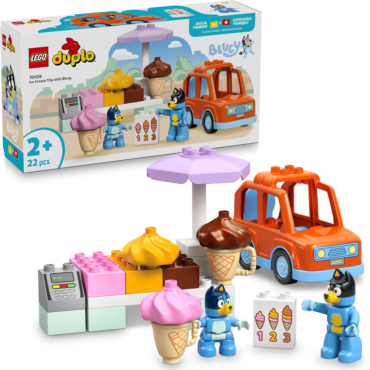 LEGO DUPLO Bluey Een IJsje Halen met Bluey - 10458 - afbeelding 5