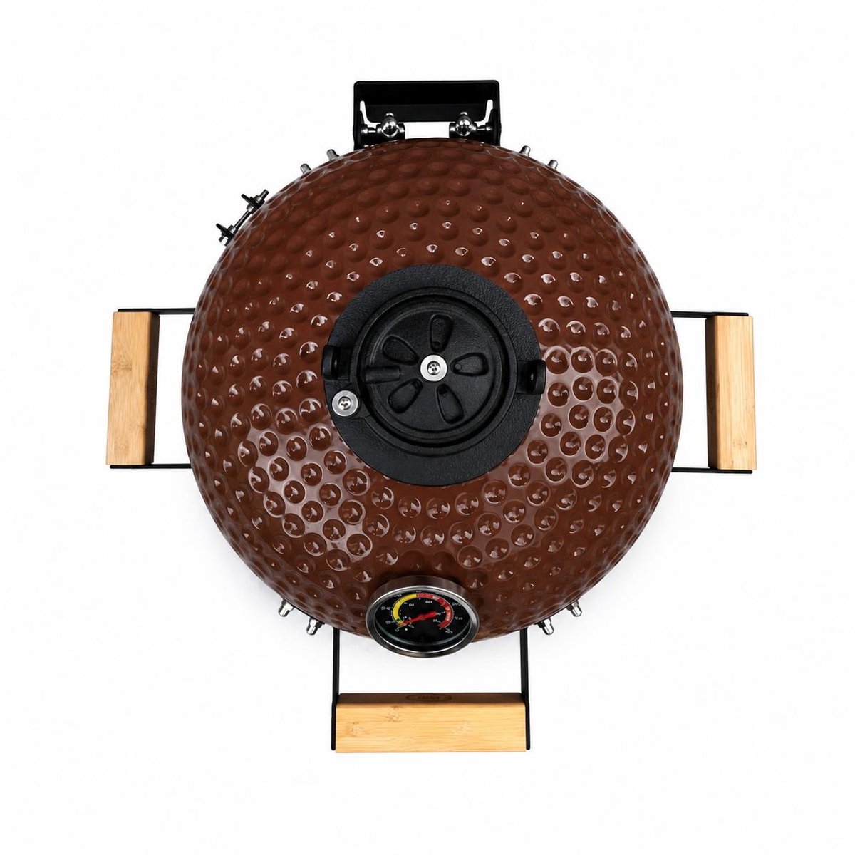 Barero Kamado BBQ - 13 inch houtskool barbecue - inclusief onderstel - Egg met Accesoires - Rood - PFAS-vrij - afbeelding 2