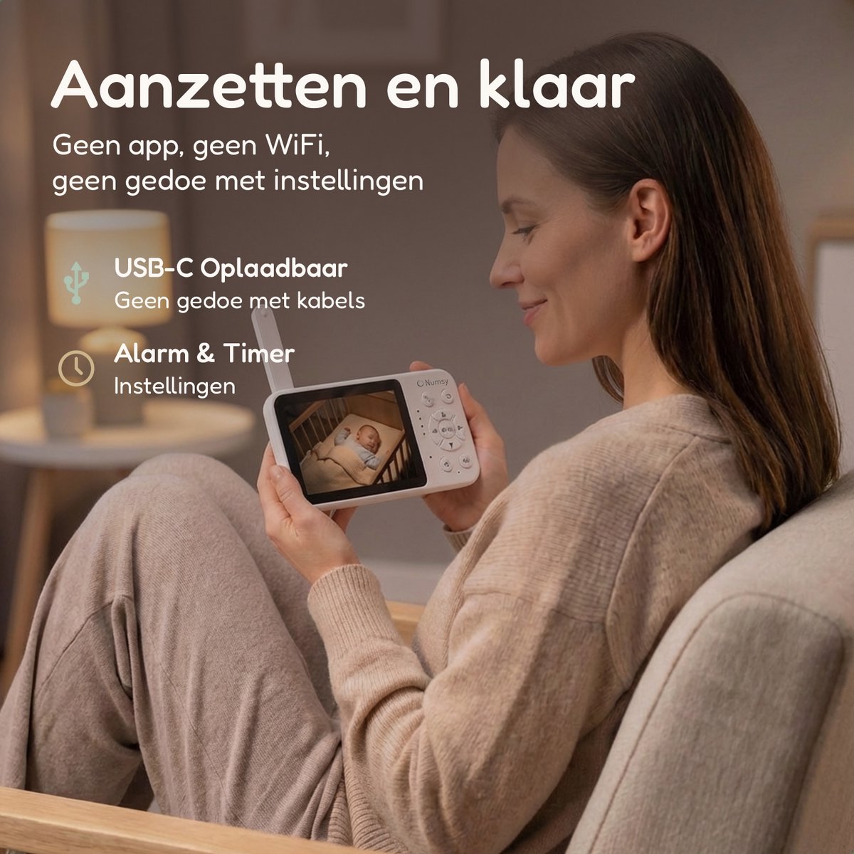 Numsy One Babyfoon met Camera - afbeelding 4