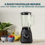 Princess 212092 Black Steel Blender 1000 - 4 Snelheden - Krachtig 1000W - 1.5 L - afbeelding 3