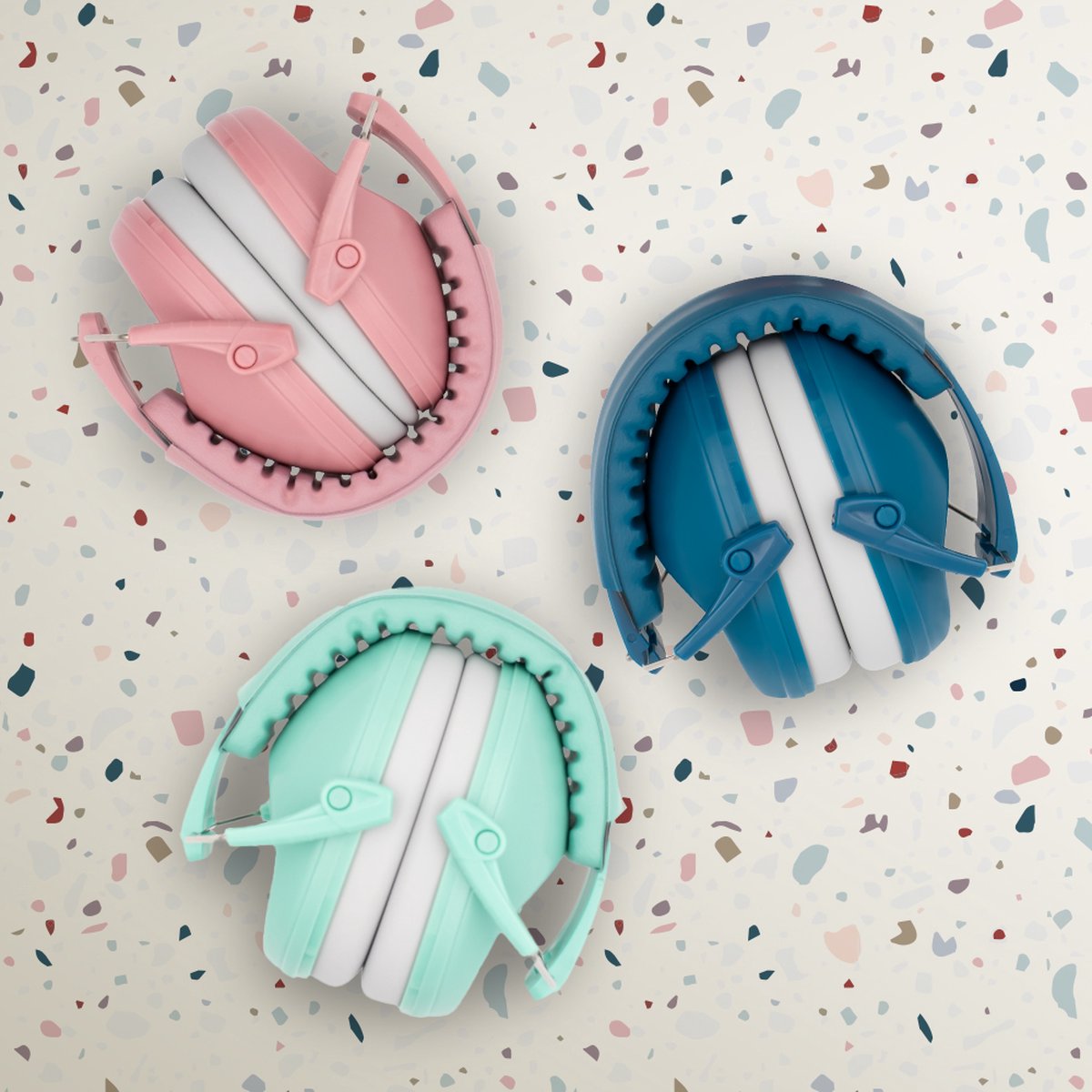 LUVION® Gehoorbeschermers - Premium gehoorbescherming voor kinderen - peuter en kind – Dusty Pink - afbeelding 3