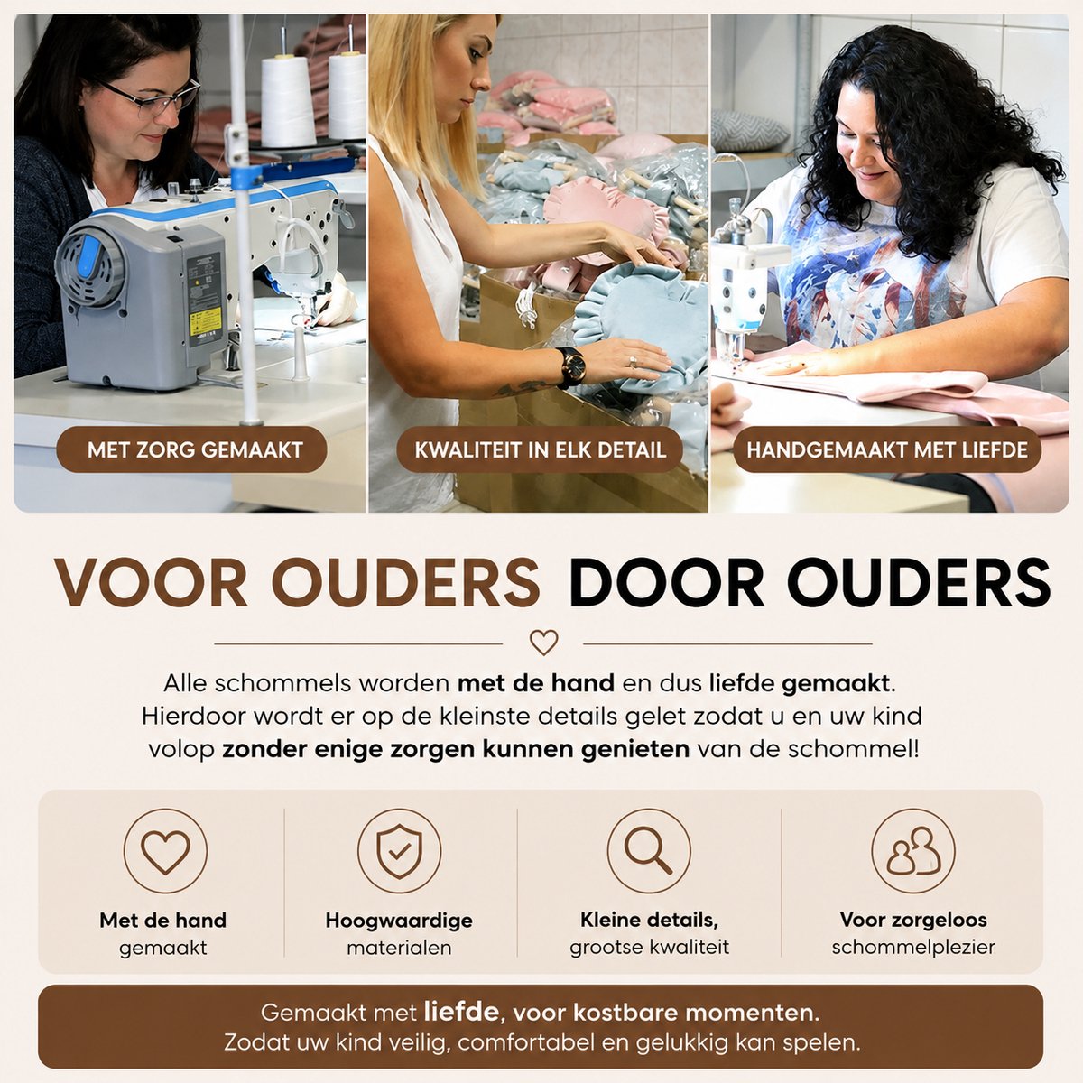Trendmix Houten Babyschommel 3-in-1 – Meegroei Kinderschommel – Vanaf 8 Maanden – Beige/Bruin – Tot 25 kg - afbeelding 5