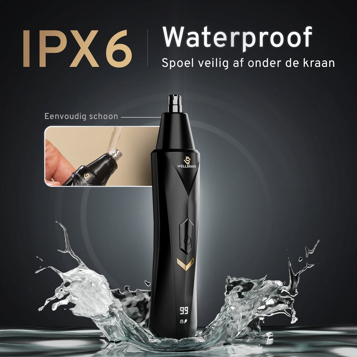 Wellshave 1 in 1 Neustrimmer Essential - Wenkbrauw en Oorhaar trimmer - Neustrimmer mannen - Neushaartrimmer - afbeelding 3