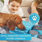Snuffelmat Hond met 10 functies - Denkspel Hond - Blauw en Grijs - afbeelding 4