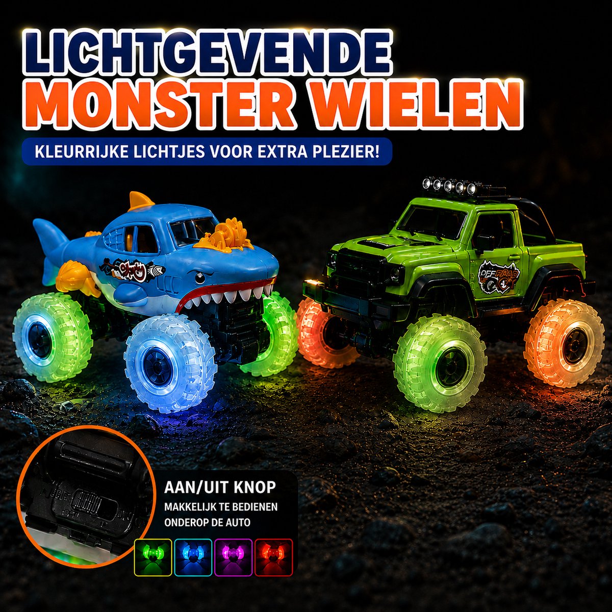 Speelgoedauto's - 2 stuks - Montessori speelgoed - afbeelding 2