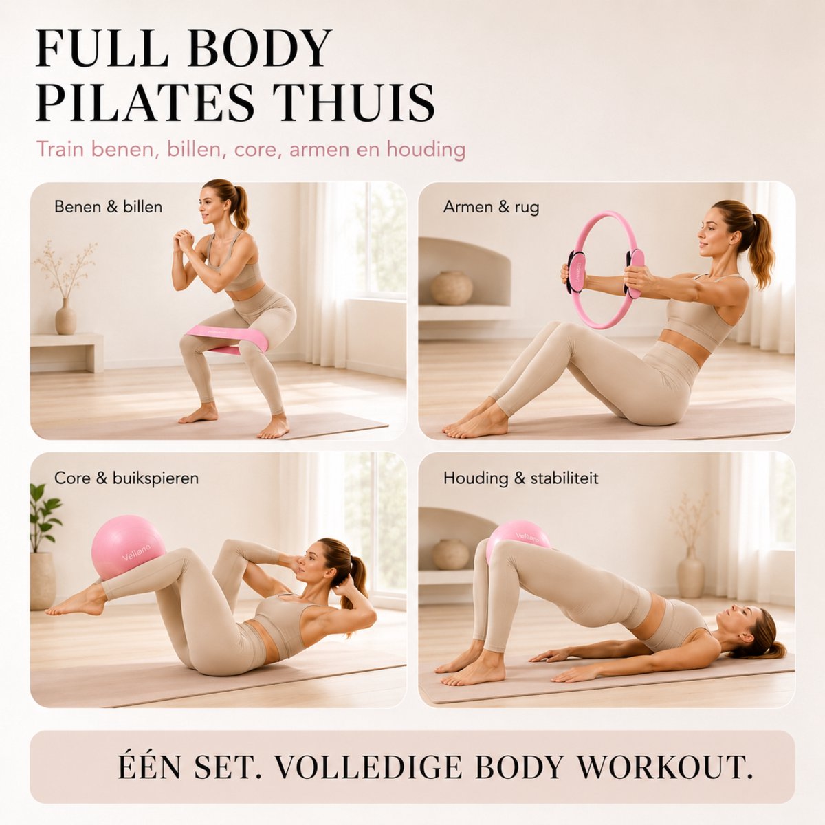 VELLANO Pilates Set - 10-delig - afbeelding 4