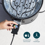 Houtskool BBQ - Princess 112240 Hybride Bucket Barbecue - Elektrische BBQ - Met en zonder houtskool te gebruiken - afbeelding 3