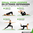 Tunturi Yoga Mat 8mm - Pilates mat - Extra dikke fitness mat - 183x61x0,8 cm - afbeelding 3