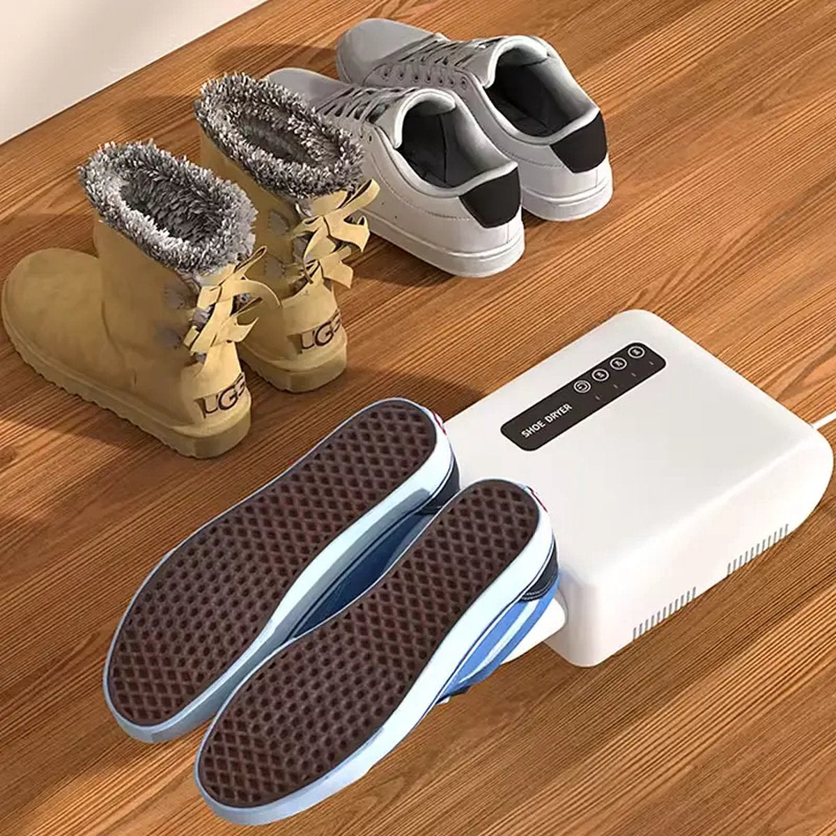 Montzys® Schoenendroger en Schoenverfrisser - Schoendroger Electrisch - Monteerbaar op de Muur - Elektrische Schoendrogers - Schoenen Droger met Timer & Droogfunctie - afbeelding 2