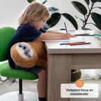Verzwaringsknuffel Luiaard 2,3 KG - Weighted Stuffed Animal Sloth - Verzwaringsknuffel Volwassenen -Verzwarings Knuffel - Antistress Knuffel - Verzwaringsknuffel Kind Therapeutisch Speelgoed, Machinewasbaar - Stressverlichting en Focus - afbeelding 3