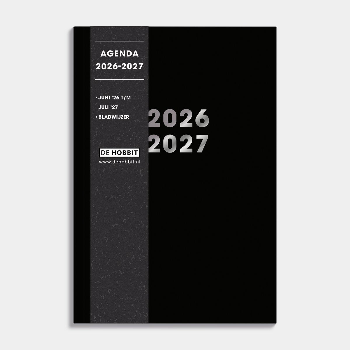Hobbit - Schoolagenda 2026-2027 - A5 (14 x 20,5 cm) - 1 week op 2 pagina's - Harde Kaft - Zwart - afbeelding 1