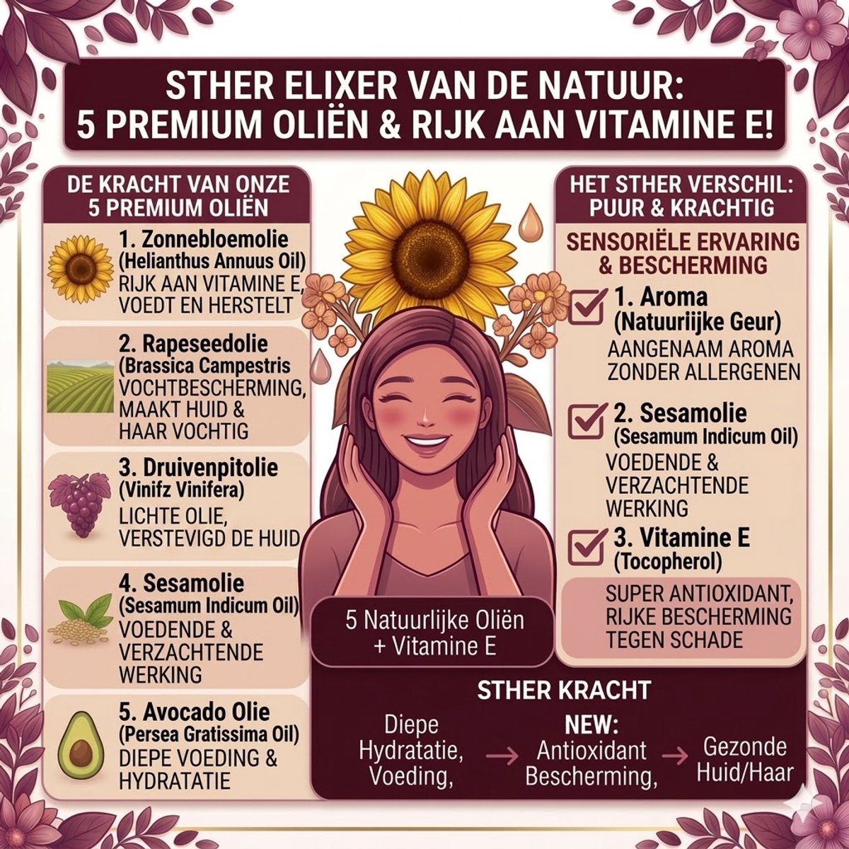 Sther Premium Massage olie en Glijmiddel 2-in-1 - Ontspannende Massageolie Erotisch - Oriental - 250 ml - afbeelding 2