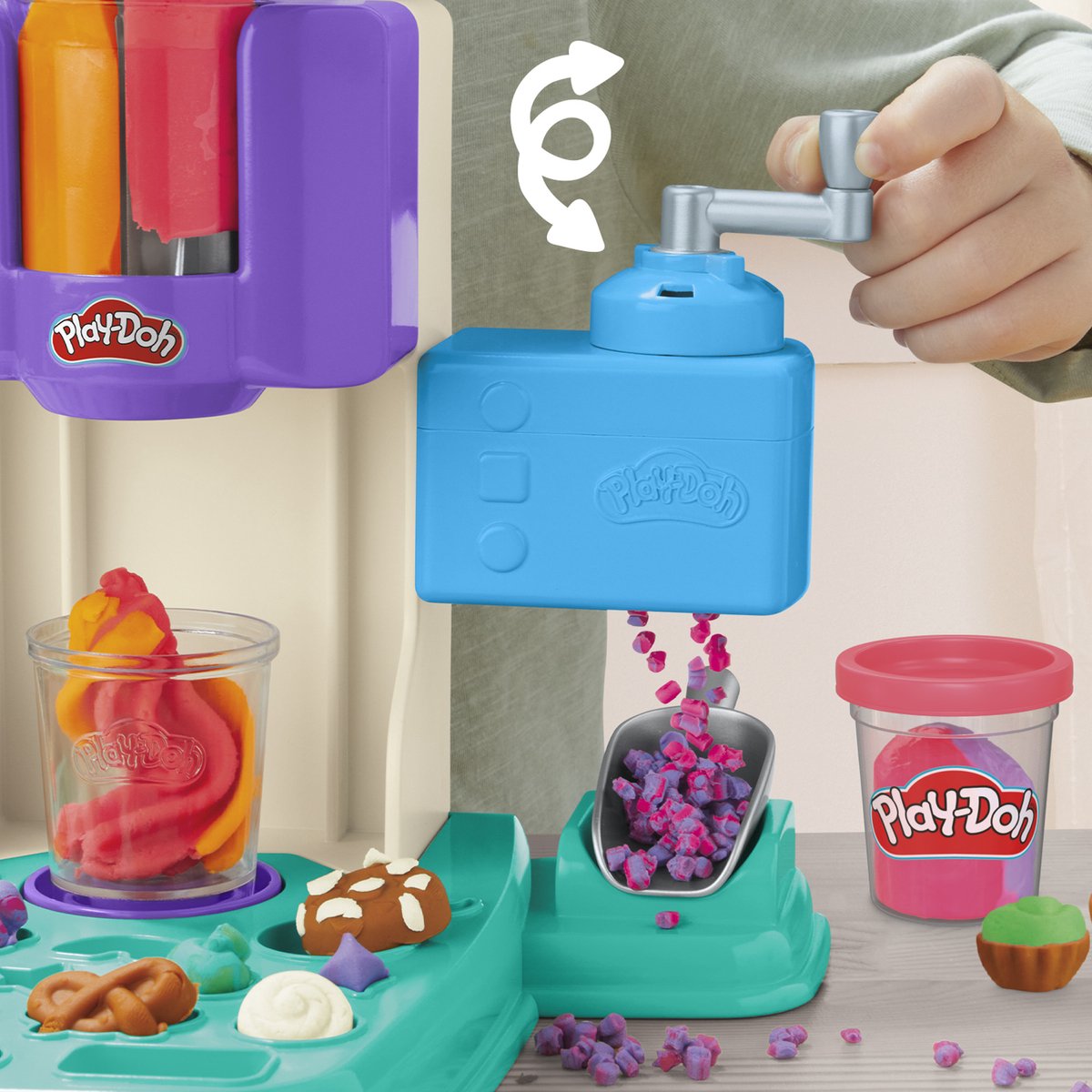 Play-Doh Rainbow Softijs Speelset - Boetseerklei - Inclusief 5 Play-Doh potjes - afbeelding 5