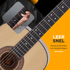 Finesse Akoestische Gitaar - met Videocursus - Nylon Snaren - Klassieke Gitaar - Spaanse Gitaar - Kind - Volwassenen - Naturel - afbeelding 3
