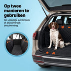 Jake and Jacky Hondendeken Auto Achterbank en Kofferbak - Autodeken Hond - Hondenkleed - Beschermhoes Auto - Incl. Hondenriem, Ophangriemen & Opbergtas - afbeelding 3
