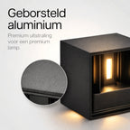 Luminize Wandlamp Zwart 2 stuks - 12w - geschikt voor binnen en buiten - afbeelding 5