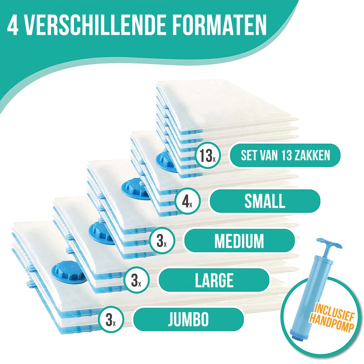 Strex Vacuümzakken voor Kleding & Dekbedden - 14 stuks - afbeelding 5