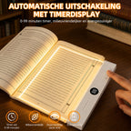 Leeslampje voor Boek - Platte LED Boeklamp - Boekenlegger Boeklamp - Platte Leeslamp - Oplaadbaar USB C - 3 Lichtkleuren Dimbaar met Timer - Geschikt om 's avonds te lezen - afbeelding 4