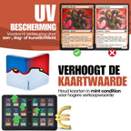 Actueell® A4 Verzamelmap 1080 Kaarten – Binder map voor kaarten - 9 Pocket - Card Binder met Ritssluiting - 60 Pagina's – Inclusief 30 Toploaders niet mapgeschikt – Premium Leer - afbeelding 3