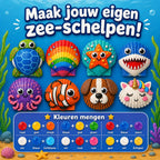 Vaive Schelpen Schilderen 75-delig – Glow in the Dark Happy Stones Knutsel Pakket – Knutselen - Knutselset voor Meisjes & Jongens - Knutselpakketten - afbeelding 5
